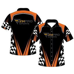 Chemises de course personnalisées, chemises d'équipe de pit stop et maillots de motocross respirants et à séchage rapide pour les équipes et les fans, automne, été, hiver - Product Image 1