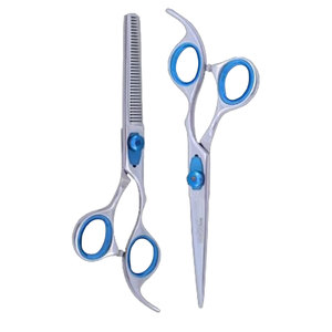 Kit de Tijeras de Peluquería para Adelgazar el Cabello, 100% Acero, Tijeras de Belleza Profesionales para Barbería y Salón, Tijeras de Adelgazamiento con Dientes en V 25-30% - Product Image 6