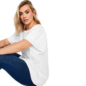 เสื้อยืดคอกลมแขนสั้นผ้าฝ้ายสำหรับผู้หญิงเสื้อยืดแบบสตรีทแวร์และทันสมัยสำหรับฤดูร้อน - Product Image 5