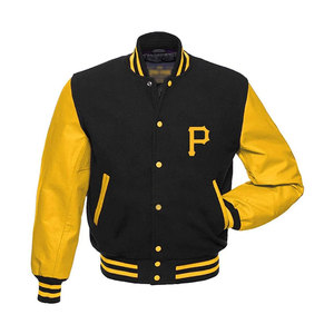 Chaqueta Universitaria de Béisbol de Alta Calidad para Hombre, Estilo Bomber, con Parches Bordados en Chenille y Cuero, Fabricada por OEM - Product Image 5