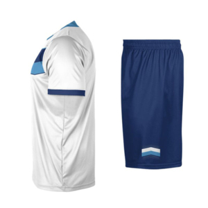 Maillots de football unisexes de haute qualité en gros, uniformes d'équipe 100 % polyester à séchage rapide, col en V, manches courtes pour le football - Product Image 2