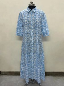 Vestido Casual Midi para Mujer, Tejido 100% Algodón, Liso, Manga Corta, Cintura Imperio, Estilo Babydoll, Cuello en V, Holgado, Funcional - Product Image 2