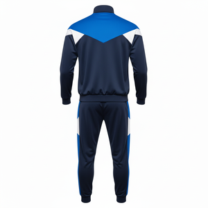 Survêtement de football pour homme personnalisé 100% polyester respirant, séchage rapide, impression sublimée, nom du joueur, manches courtes, col rond - Product Image 2