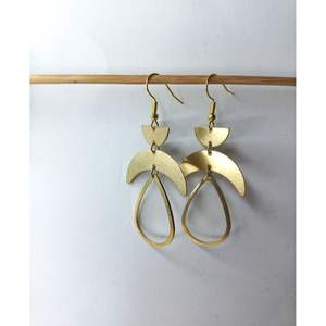 Bijoux de mode écologiques faits à la main en cuivre et laiton, modèle 153 F, très vendus, pour les fêtes, accessoire en cristal durable - Product Image 2