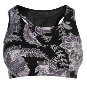 เสื้อชั้นในกีฬาสำหรับผู้หญิง ระบายอากาศได้ดี ไร้ตะเข็บ ป้องกันแบคทีเรีย ดีไซน์ใหม่รักษ์โลก เหมาะสำหรับออกกำลังกาย วิ่ง และเล่นกีฬาอื่นๆ  แบบซับลิเมชั่น - Product Image 1