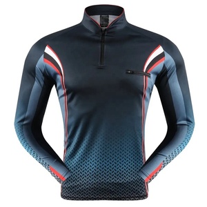 Rashguard de sport à demi-zip haute élasticité, prix abordable, vêtements de sport, rashguards de natation, sublimation intégrale, rashguards de BJJ respirants - Product Image 1