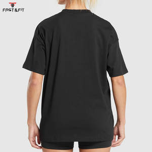 เสื้อยืดผู้หญิง ผ้าฝ้าย 100% แห้งเร็ว ทรงหลวม สไตล์สตรีทแวร์ ใส่สบาย เหมาะกับฤดูร้อน  รับผลิตจำนวนมาก มีโลโก้ให้เลือก - Product Image 2