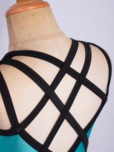 6-16 enfants filles danse gymnastique Performance Costume métallique justaucorps pour spectacles patinage artistique acrobatie pratique compétition - Product Image 4