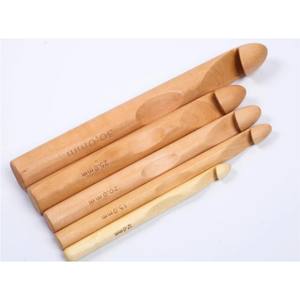 Juego de Agujas de Ganchillo de Madera Grandes al por Mayor, 15mm 20mm 25mm, Agujas Gigantes para Tejer Alfombras de Trapo Extremas y Herramienta para Lana Gruesa - Product Image 6
