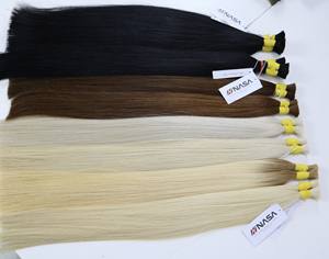Extensions de cheveux en vrac les plus vendues Cheveux vietnamiens Double noyés 100 grammes Couleur foncée 18 pouces - Product Image 3