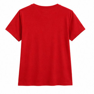 T-shirt en tricot à manches courtes et col rond pour filles, tissu doux, vêtements pour enfants, design tendance, fabricant en gros - Product Image 2