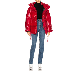 Hot Sale <b>Waterproof</b> Thick Warm Winter Cropped Jacket Plus Size Coat Streetwear Classic <b>Zipper</b> Women Shearling for Puffer - Product Image 2