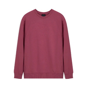 เสื้อสเวตเชิ้ตคอกลมสีดำสำหรับผู้ชาย ผ้าฝ้าย 100% แขนยาว สวมใส่สบาย ผ้าถักเนื้อนุ่มแบบเฟรนช์เทอร์รี่ - Product Image 4