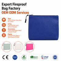 Fournisseur et fabricant de sacs de documents résistants au feu en cuir PU marine OEM/ODM, avec doublure en fibre de verre et silicone liquide ignifuge
