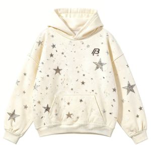 Sudaderas con capucha de 420GSM para hombre, personalizadas con pedrería, sudaderas con capucha de sublimación para hombre, sudaderas unisex de alta calidad, OEM ODM - Product Image 1