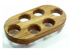 Porte-œuf en bois naturel, bol à œufs, bol de service pour le petit-déjeuner, mini bol en bois, vaisselle décorative - Product Image 3