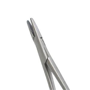 Porte-aiguille en bois 18 cm en acier inoxydable, instrument chirurgical dentaire manuel, pour préhension précise des aiguilles de suture délicates MOL - Product Image 2