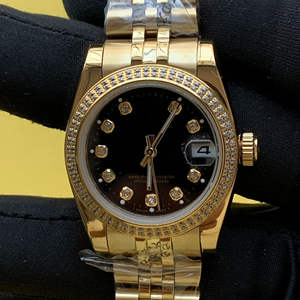 BOJ Plain R.O.L.E.X.45 36mm Gold Tone Stainless Steel Mechanical Automatic Analog <b>Wrist</b> <b>Watch</b> <b>For</b> <b>Women</b> At Low Price Hot Sale - Product Image 1