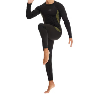 Wholesale <b>Men's</b> Quick-Drying Spandex/Polyester Training Sportswear Sets Gym Fitness Compression Sport Suit Jogging MMA Rash - Product Image 2
