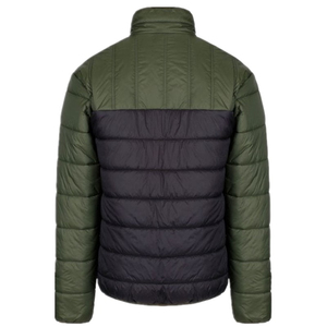 Veste matelassée noire pour homme, col montant, coupe classique, fermeture éclair sur le devant, coupe-vent, vêtements d'hiver, couleur unie, style décontracté - Product Image 5