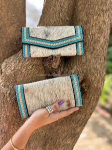 Billeteras RFID grandes de lujo de piel mecanizada a mano nuevas al por mayor para mujer, carteras largas de piel de vaca con ranuras para tarjetas de crédito, Cartera de mano para teléfono - Product Image 5