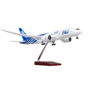 โมเดลเครื่องบิน1/130แอร์โบอิ้ง B787 43ซม. ABS เรซินเครื่องบินจำลองพร้อมไฟ - Product Image 1