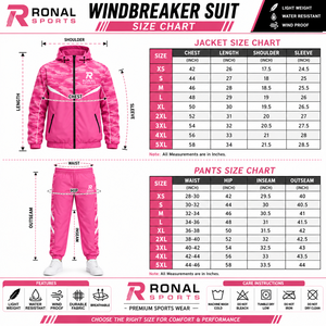 RONAL SPORTS Pink Camouflage Tracksuit Full <b>Zip</b> <b>Hooded</b> Sporty Design Quick Dry Polyester Men Women Adult Spring Wear - Product Image 6