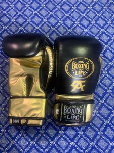 ถุงมือชกมวย Canelo No Boxing No Life หนังวัวแท้คุณภาพพรีเมียม สำหรับฝึกซ้อมและแข่งขัน ปรับแต่งได้ น้ำหนักเบา ปรับขนาดข้อมือได้ - Product Image 1