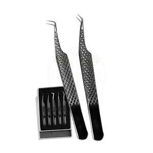 Pince à épiler professionnelle haut de gamme pour cils, en acier inoxydable, préhension précise, durable, avec logo et couleur personnalisés - Product Image 3