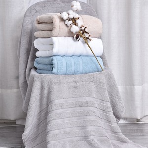 Home Use 100% Cotton <b>Towel</b> Solid Color Embroidered Logo Soft and Absorbent Woven Technics Wholesale - Product Image 3