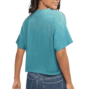New Custom Logo Wholesale Price Women <b>Crop</b> <b>Top</b> T-Shirt New Arrival Soft New Stylish and Plain Dyed Style Women <b>Crop</b> <b>Top</b> T Shirt - Product Image 3