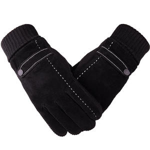 Gants en cuir pour femmes, mode hiver, doublure en cachemire chaude, compatibles écran tactile, pour le cyclisme quotidien, le ski en plein air, les occasions décontractées et les soirées - Product Image 3