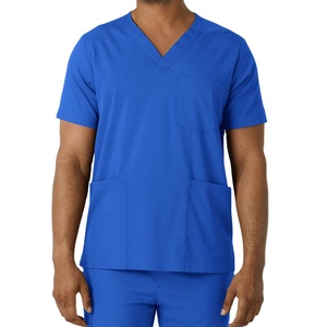 Fashionable Design Multi Pocket <b>Scrub</b> <b>Top</b> & Pants Uniform Dental Uniform <b>Scrub</b> Men <b>Scrub</b> Set Medical Uniforms - Product Image 1