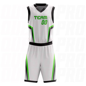 Uniforme de basket-ball personnalisé par sublimation pour hommes, manches courtes, polyester respirant, vêtements d'équipe athlétique, maillot de sport personnalisé, shorts - Product Image 2