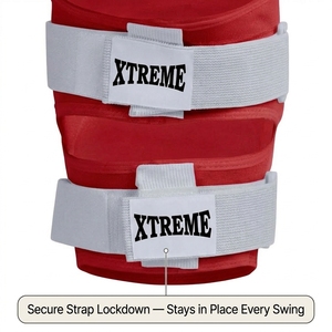 Protège-coude de baseball personnalisé en cuir PU, réglable, pour jeunes et adultes, idéal pour l'entraînement et la pratique sur le terrain – Vente en gros - Product Image 4