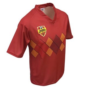 Maillot de volley-ball rouge personnalisé pour hommes, haute performance, sublimation durable, pour équipes sportives - Product Image 2