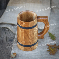 Mug en bois médiéval artisanal, enveloppé de corde, mug à boire viking, vaisselle personnalisée à prix compétitifs, directement du fabricant