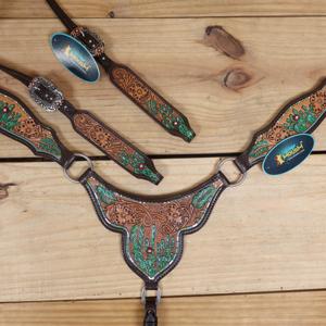 Nouvel arrivage : Ensemble de têtière et de peitorale western pour cheval, équipement western de haute qualité en nylon - Product Image 5
