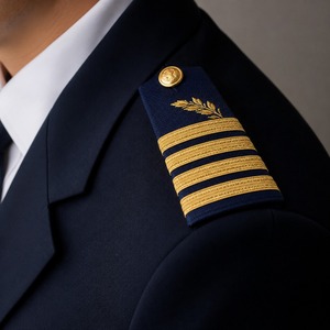 Placas de Hombro Bordadas Personalizadas Hechas a Mano para Capitán de Avión, Epaulettes de Piloto de Tela de Lona Hechos a Mano, Rango de Piloto - Product Image 4