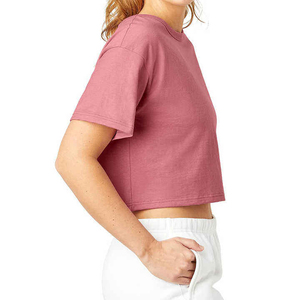 Latest Design Solid Blank Plain <b>Crop</b> <b>Top</b> Custom Women T Shirts / New Fashionable Ladies <b>Crop</b> <b>Top</b> Women's T Shirts - Product Image 1