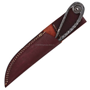 Cuchillos de cocina de acero al carbono medievales antiguos personalizados forjados a mano personalizables OEM cuero Industrial uso al aire libre al por mayor - Product Image 6