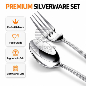 Solid Color Custom Logo <b>Cutlery</b> <b>Set</b> High Performance <b>Reusable</b> <b>Cutlery</b> <b>Set</b> New Style <b>Cutlery</b> <b>Set</b> - Product Image 2