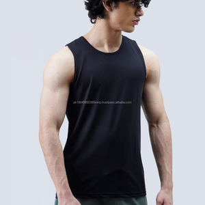 Débardeur personnalisé à la vente chaude, décontracté, basique, en coton lourd, sans manches, t-shirt pour homme, vintage, délavé, streetwear - Product Image 1