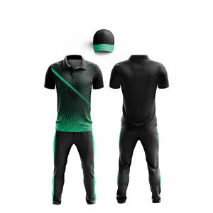 Tenue d'équipe de cricket personnalisée par sublimation couleur |   Tenue complète d'équipe de cricket pour hommes, femmes et jeunes : polo et pantalon - Product Image 1