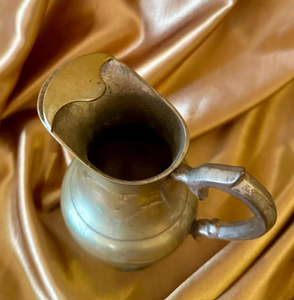 Carafe en étain antique, artisanat métallique très demandé, en laiton finition haut de gamme, pour servir l'eau, décoration d'intérieur - Product Image 6
