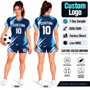 OEM Design Training Team Soccer Jersey Shirt <b>Kits</b> Full Set Soccer <b>Kits</b> Tracksuit Football Wear Uniform Track and Field Uniforms - Product Image 2
