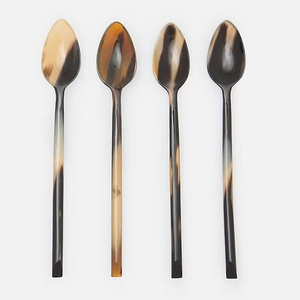 PERCAFT, cubiertos de estilo Animal único, cuchara de cuerno de búfalo de buey Natural pulido, diseño único para Decoración de mesa de restaurante - Product Image 6