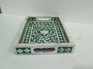 PERFECT ENTERPRISES Plateau classique fait main avec incrustation de mousse pour cuisine, maison, hôtel – Qualité supérieure des artisanats indiens - Product Image 2