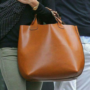 Elegante Bolso Tote de Cuero Genuino para Mujer - Product Image 1