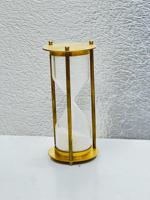 Reloj de Arena de 6'' de Latón Macizo con Diseño 3D de Ángel Animal |   Pie Decorativo Vintage para Mesa de Graduación